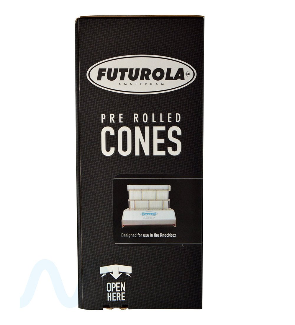 FUTUROLA | 1 1/4 Size Pre - Rolled Cones | 84mm - Classic White Paper - 900 Count - 2