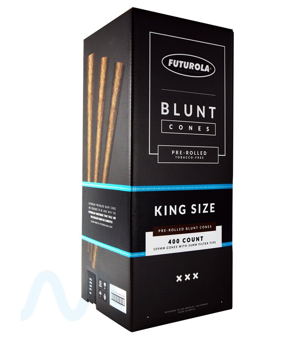 FUTUROLA | King Size Pre - Rolled Blunt Cones | 109mm - Blunt Paper - 400 Count - 1