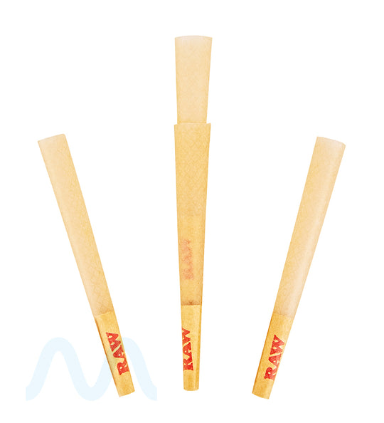 RAW | Classic 1 1/4 Size Pre-Rolled Cones | 84mm - Unbleached Paper - 900 Count