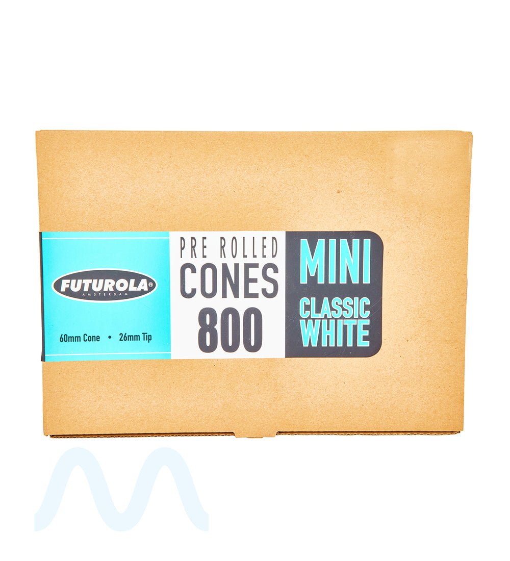 FUTUROLA | Mini Size Pre - Rolled Cones | 60mm - Classic White Paper - 800 Count - 2