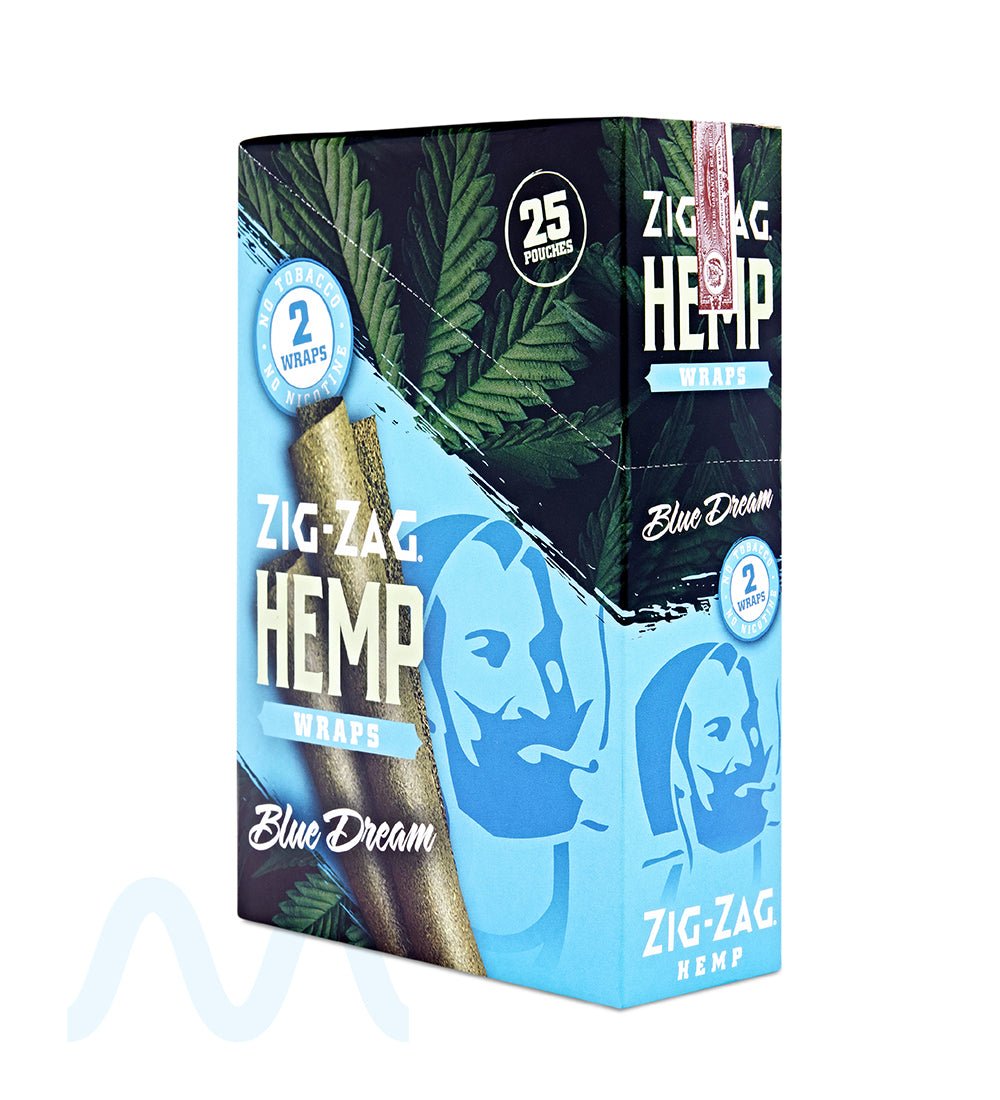 ZIG ZAG | 'Retail Display' Natural Hemp Wraps | 106mm - Blue Dream - 25 Count - 1