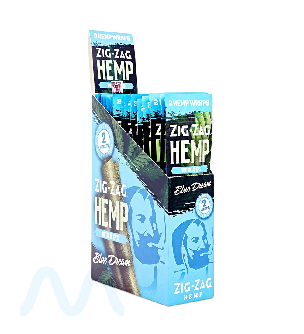 ZIG ZAG | 'Retail Display' Natural Hemp Wraps | 106mm - Blue Dream - 25 Count - 2