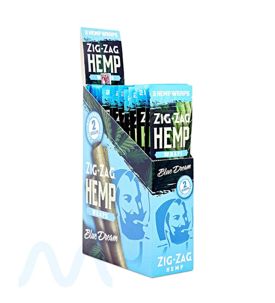 ZIG ZAG | 'Retail Display' Natural Hemp Wraps | 106mm - Blue Dream - 25 Count - 2