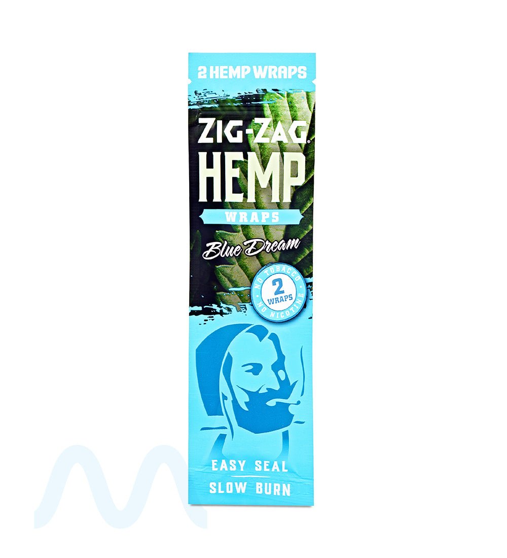 ZIG ZAG | 'Retail Display' Natural Hemp Wraps | 106mm - Blue Dream - 25 Count - 3