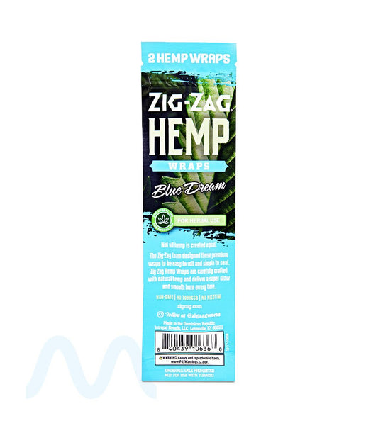 ZIG ZAG | 'Retail Display' Natural Hemp Wraps | 106mm - Blue Dream - 25 Count - 4