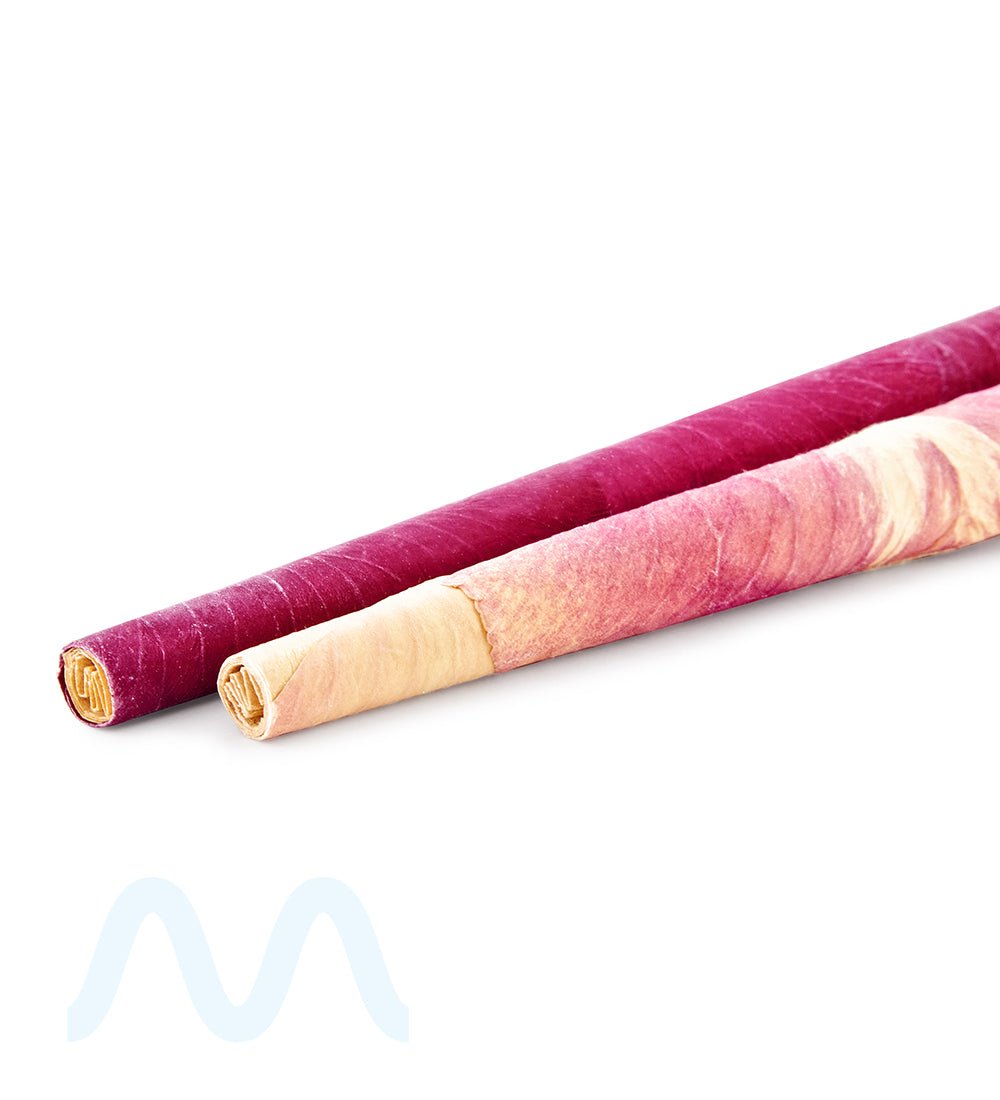 PETALS | Handmade Organic Rose Petal King Size Pre - Rolled Cones | 109mm - Organic Rose Paper - 2 Count - 4