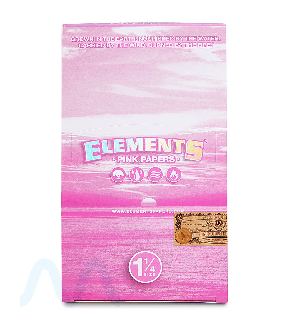 ELEMENTS | 'Retail Display' 1 1/4 Size Ultra Thin Rolling Papers | 83mm - Pink Rice Paper - 50 Count - 4