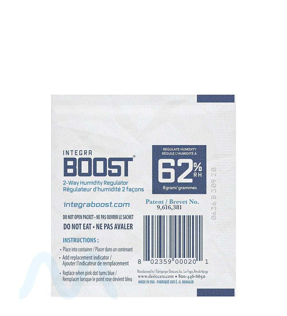 INTEGRA | Boost Humidity Packs | 8 Grams - 62% - 50 Count - 2