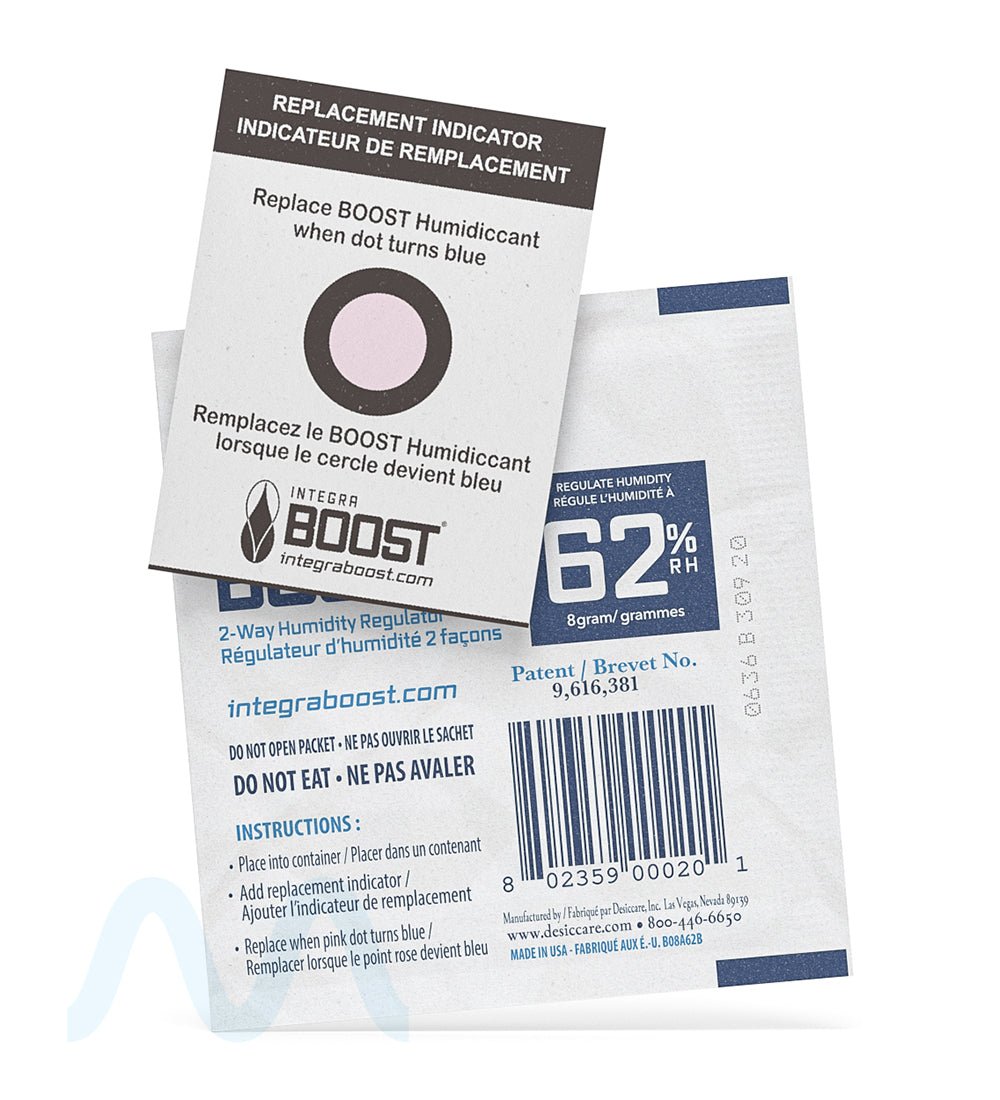 INTEGRA | Boost Humidity Packs | 8 Grams - 62% - 50 Count - 8