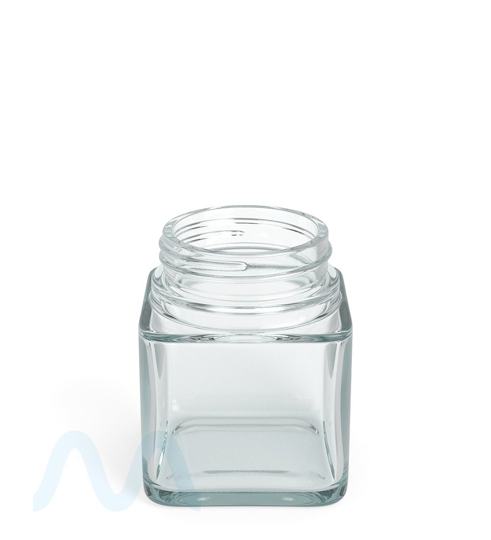 Square Clear Glass Jars | 46mm - 3oz - 80 Count - 1