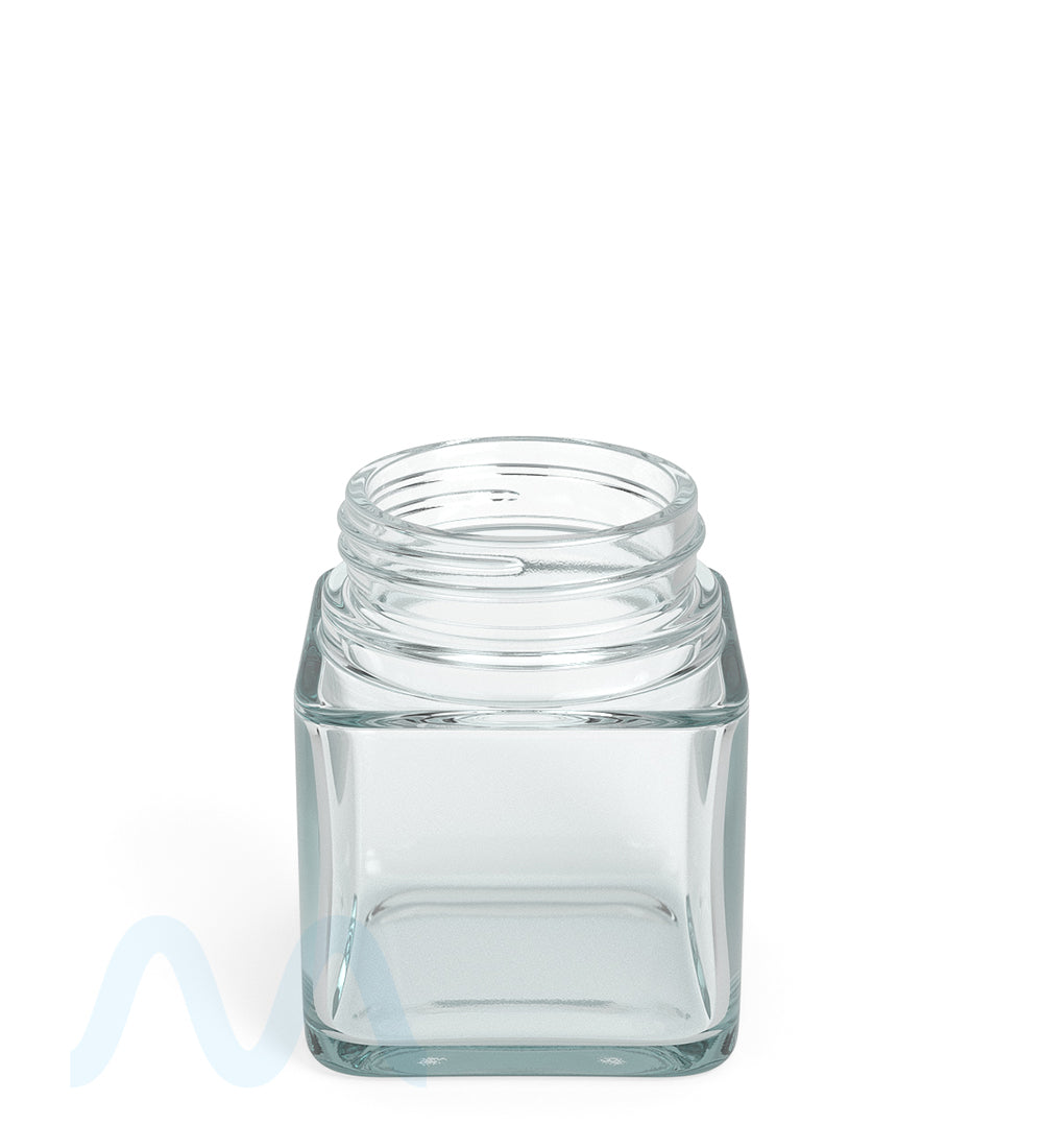 Square Clear Glass Jars | 46mm - 3oz - 80 Count