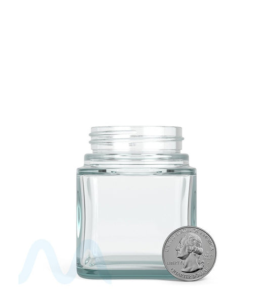 Square Clear Glass Jars | 46mm - 3oz - 80 Count - 5