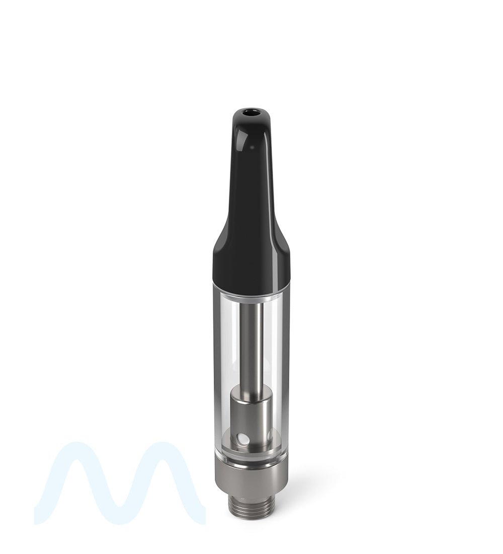 CCELL | TH2 Glass Vape Cartridge with Black Ceramic Mouthpiece | 1mL - Screw On - 100 Count - 2