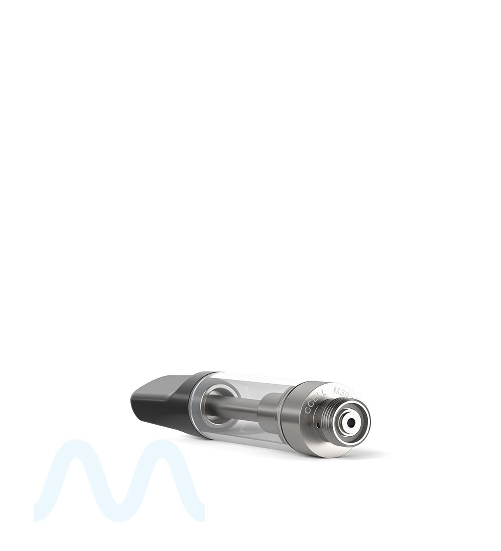 CCELL | TH2 Glass Vape Cartridge with Black Ceramic Mouthpiece | 1mL - Screw On - 100 Count - 3