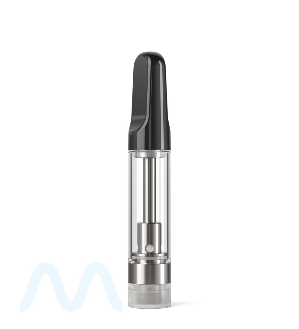 CCELL | TH2 Glass Vape Cartridge with Black Ceramic Mouthpiece | 1mL - Screw On - 100 Count - 5