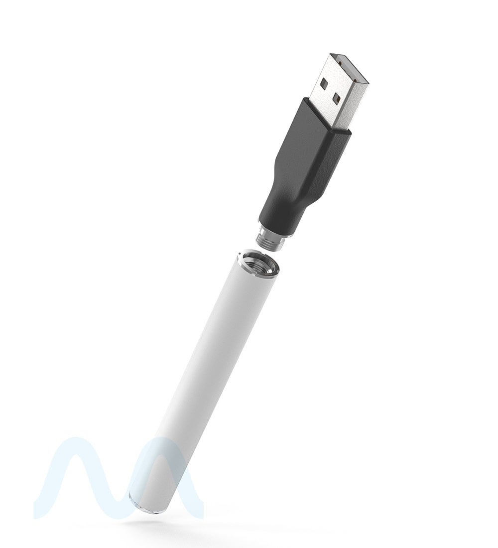 CCELL | M3 Vape Batteries with USB Charger | 340mAh - White - 100 Count - 8