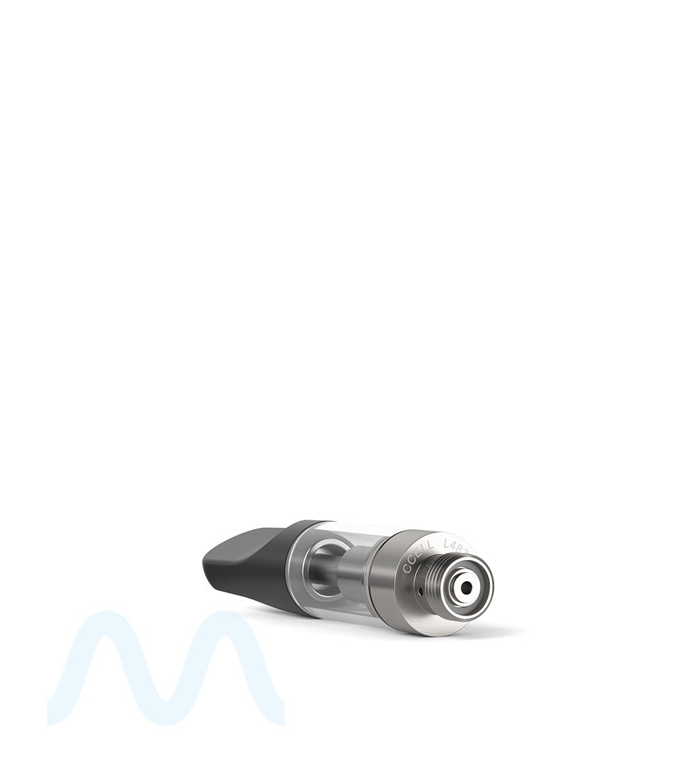 CCELL | TH2 Glass Vape Cartridge with Black Plastic Mouthpiece | 0.5mL - Screw On - 100 Count - 3