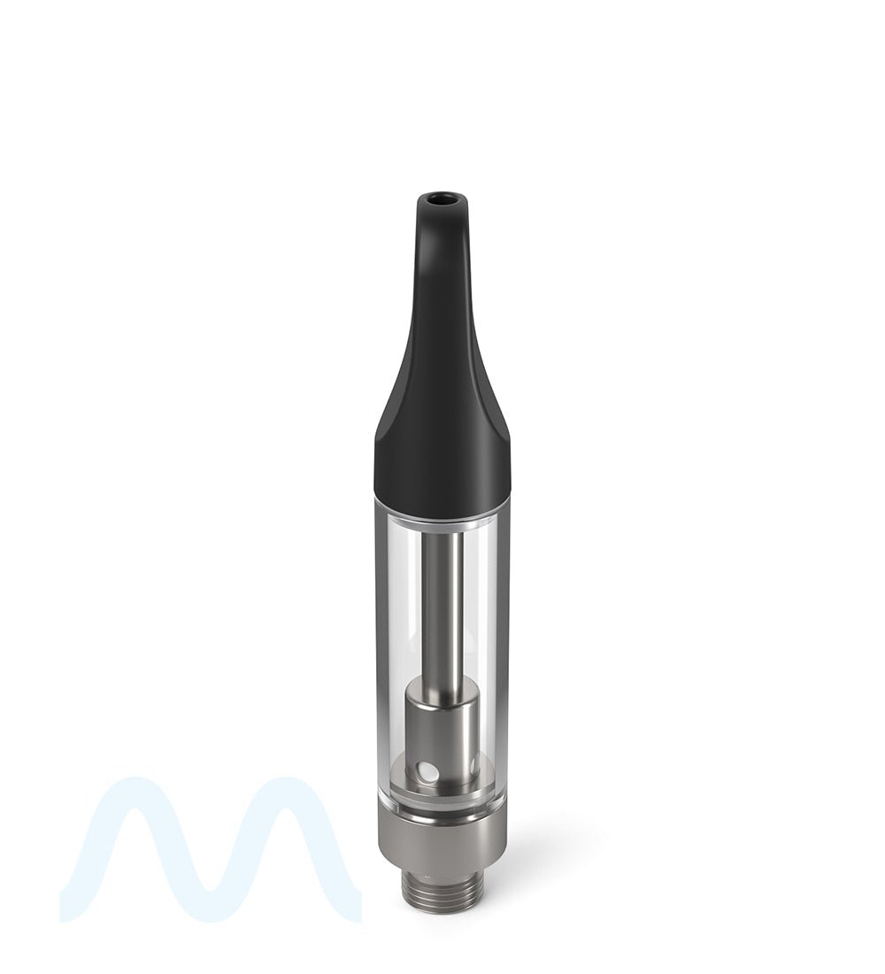 CCELL | TH2 Glass Vape Cartridge with Black Plastic Mouthpiece | 1mL - Screw On - 100 Count - 2