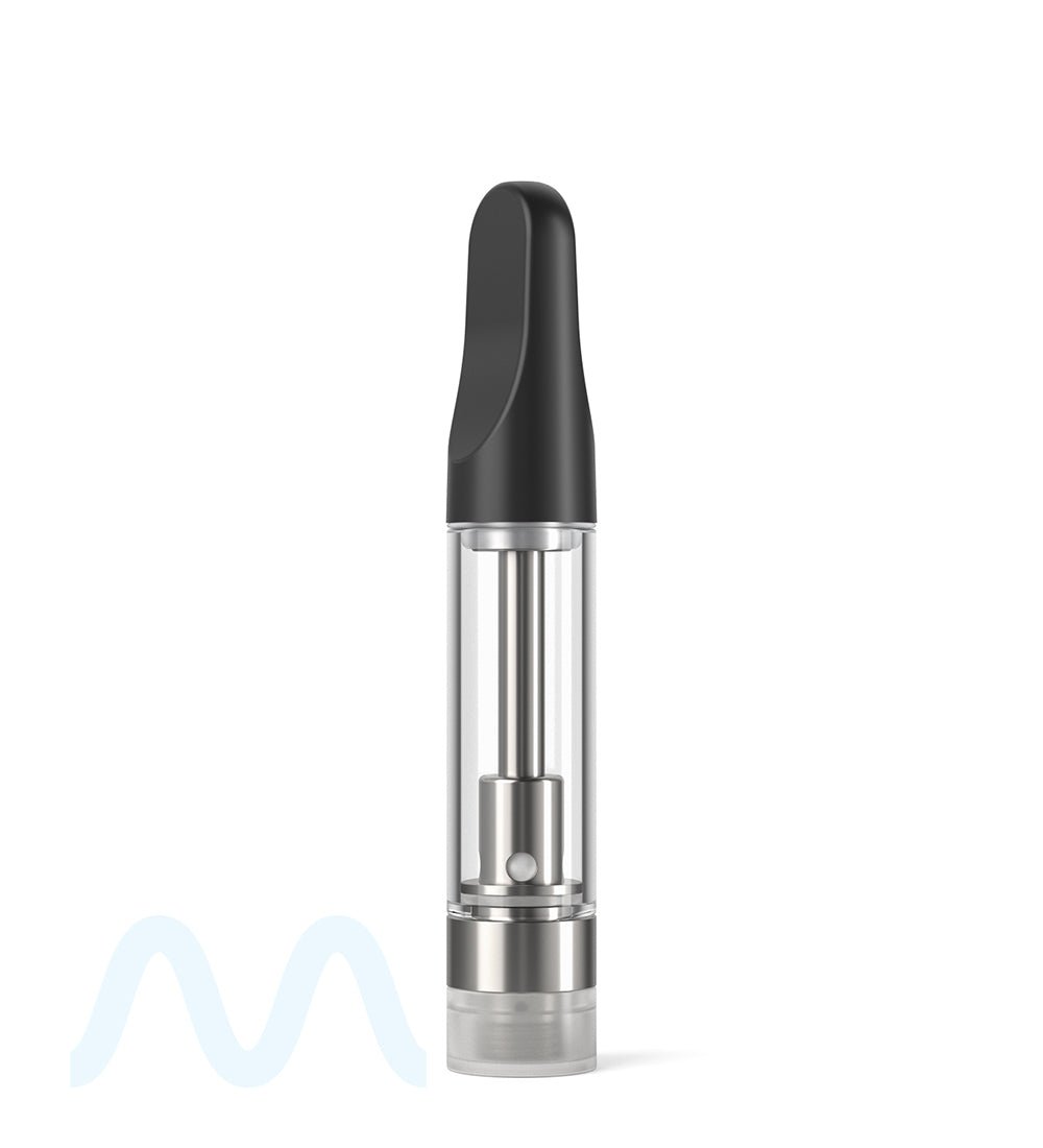 CCELL | TH2 Glass Vape Cartridge with Black Plastic Mouthpiece | 1mL - Screw On - 100 Count - 5