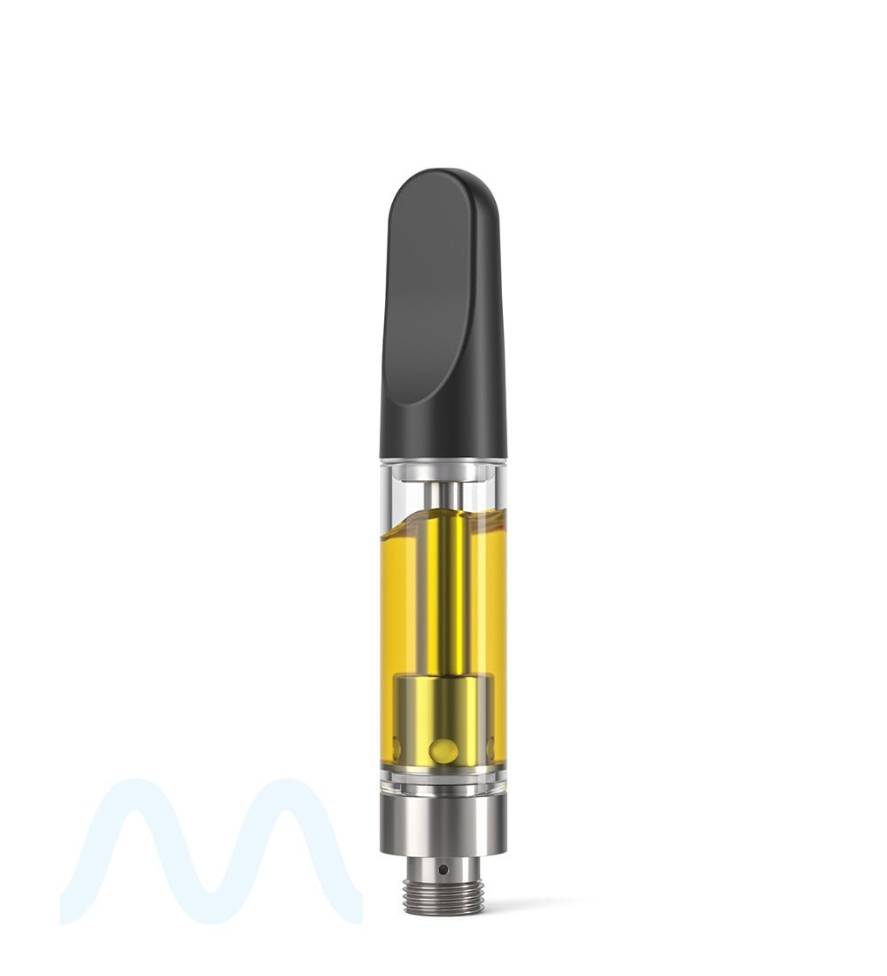 CCELL | TH2 Glass Vape Cartridge with Black Plastic Mouthpiece | 1mL - Screw On - 100 Count - 8