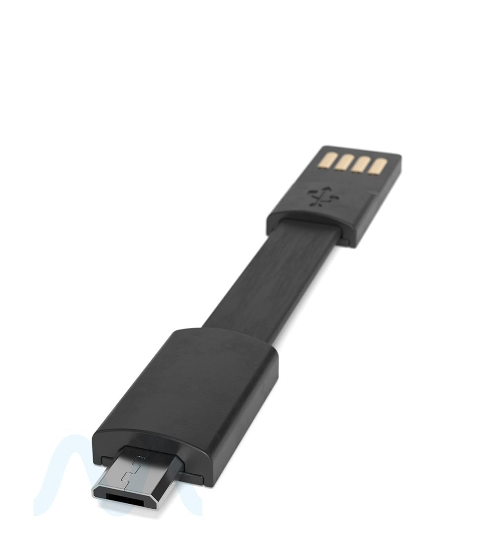 Vaporizer 3.5" USB to Micro USB Connection Cable | Black - 100 Count - 3