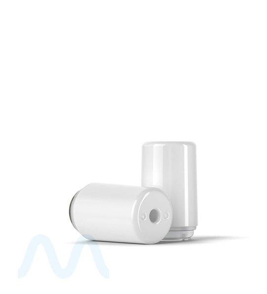 RAE | Round Vape Mouthpiece for Hand Press Plastic Cartridges | White Plastic - Hand Press - 400 Count - 6