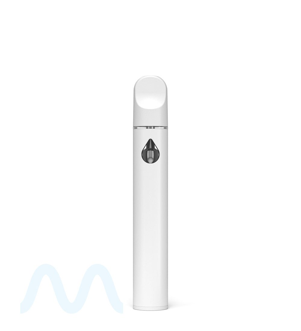 RAE | Gamma White Ceramic Core Disposable Vape Pen with Waterdrop Windows | 1mL - 310 mAh - 100 Count - 1