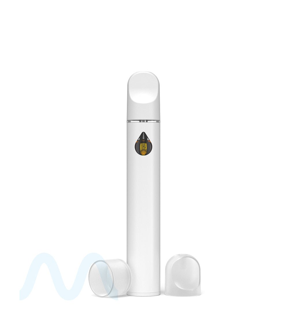 RAE | Gamma White Ceramic Core Disposable Vape Pen with Waterdrop Windows | 1mL - 310 mAh - 100 Count - 3