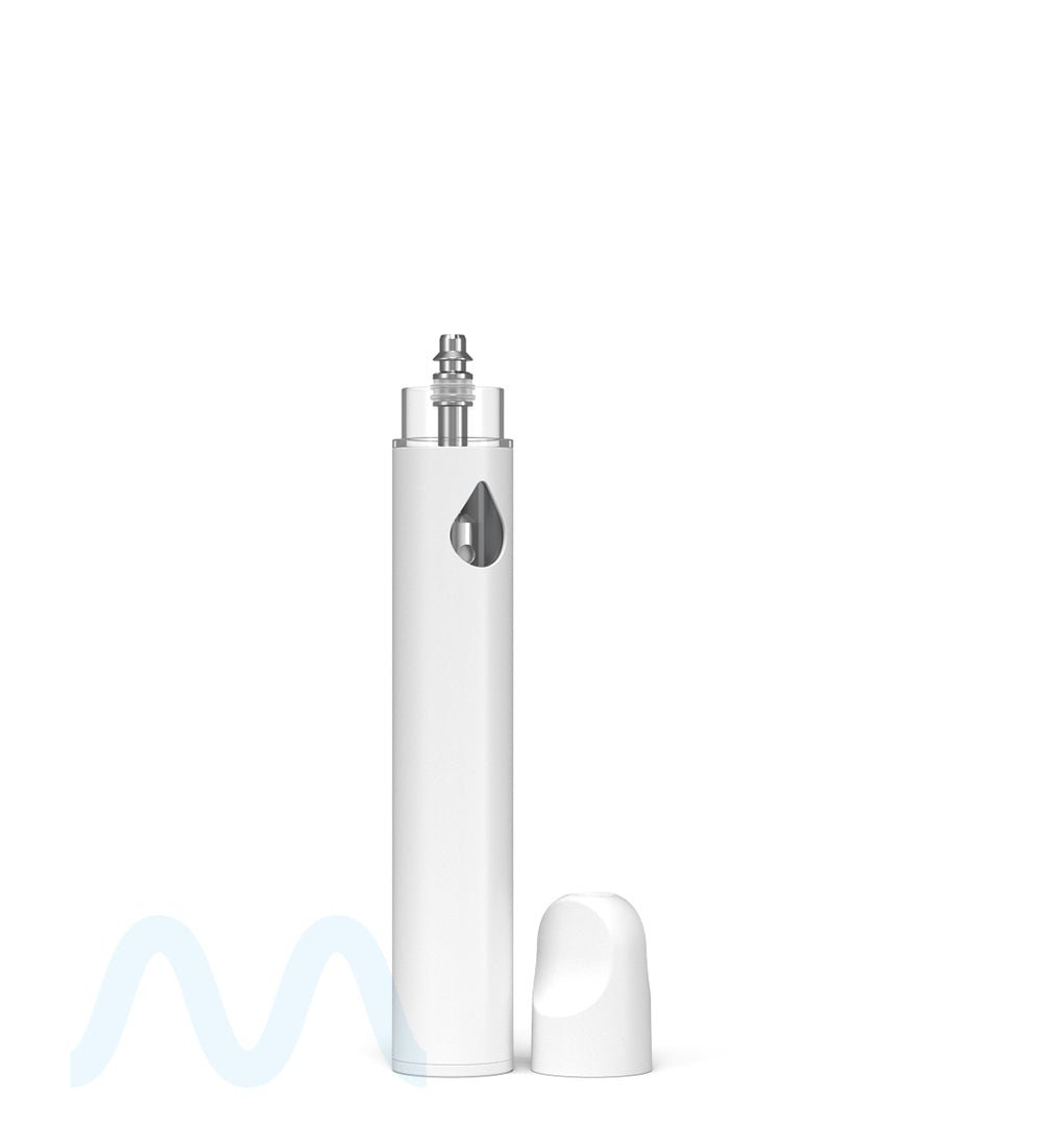 RAE | Gamma White Ceramic Core Disposable Vape Pen with Waterdrop Windows | 1mL - 310 mAh - 100 Count - 7