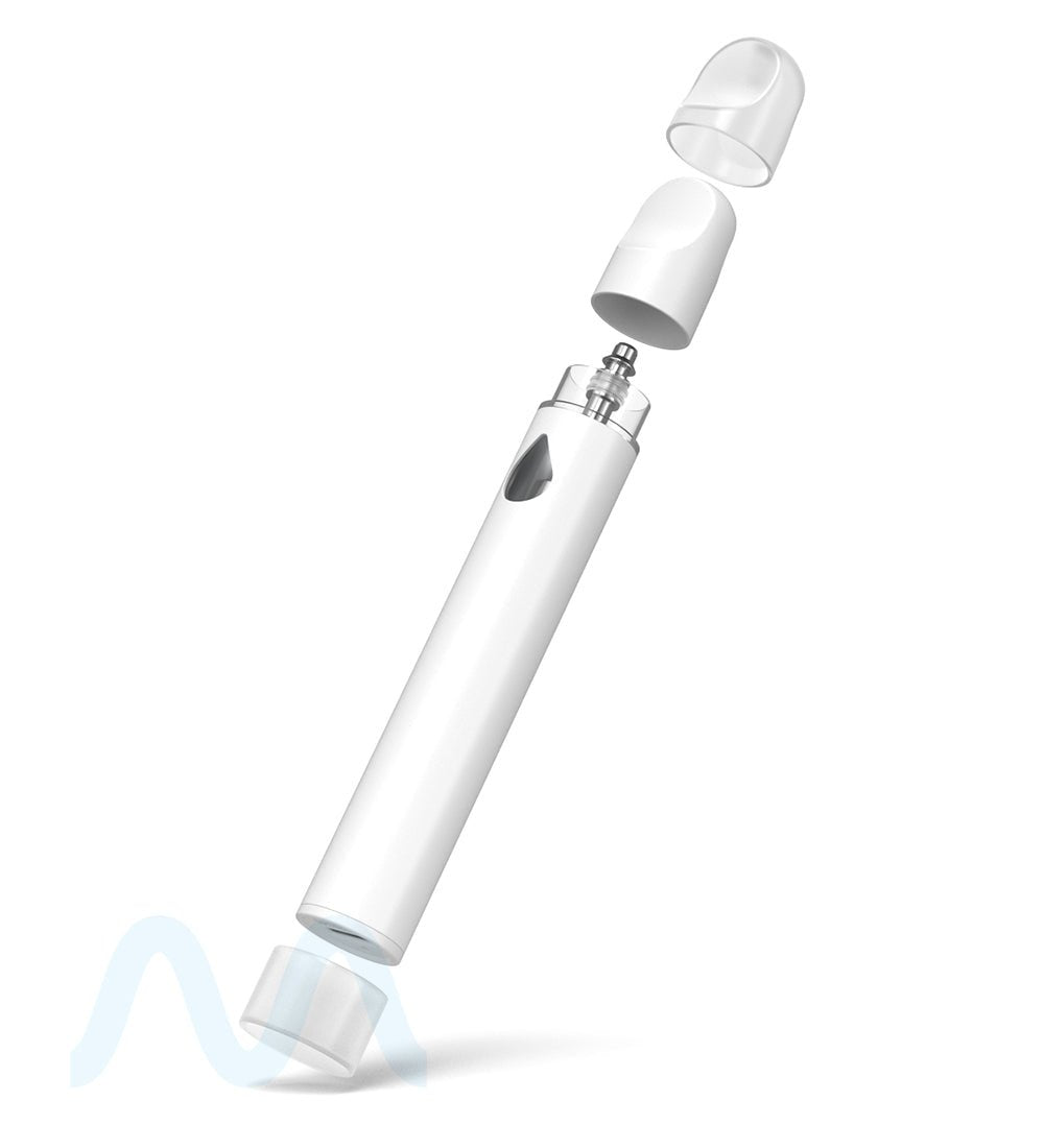 RAE | Gamma White Ceramic Core Disposable Vape Pen with Waterdrop Windows | 1mL - 310 mAh - 100 Count - 8