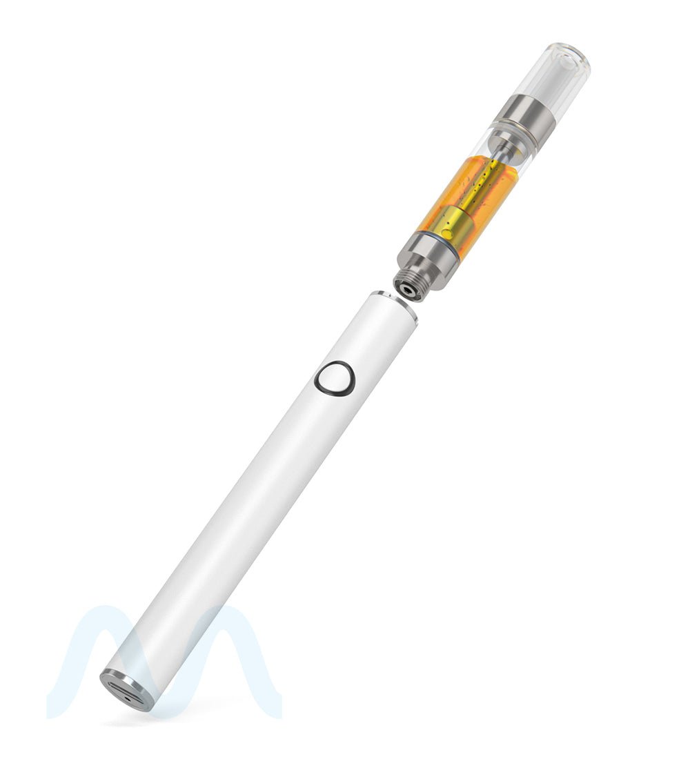 Variable Voltage Soft Touch Vape Battery | 320mAh - White - 160 Count - 7