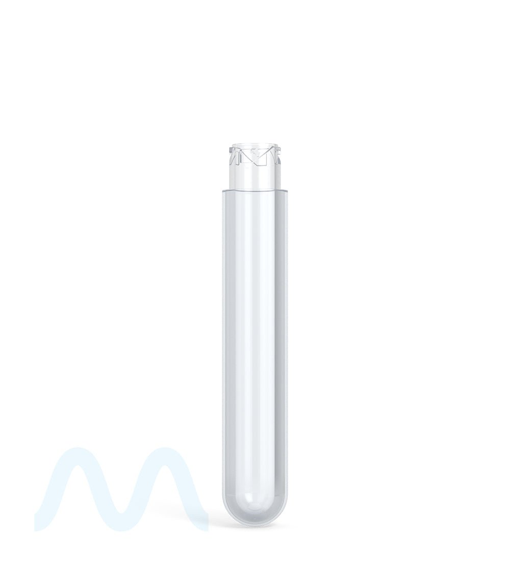 POLLEN GEAR | Transparent Pre - Roll & Vaporizer Tall Round Plastic Slim Tubes | 109mm - Clear - 1000 Count - 1