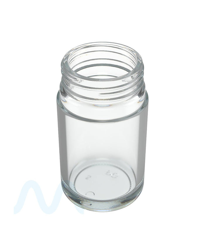 POLLEN GEAR | HiLine Straight Sided Clear Glass Jars | 52mm - 3.75oz - 72 Count Image