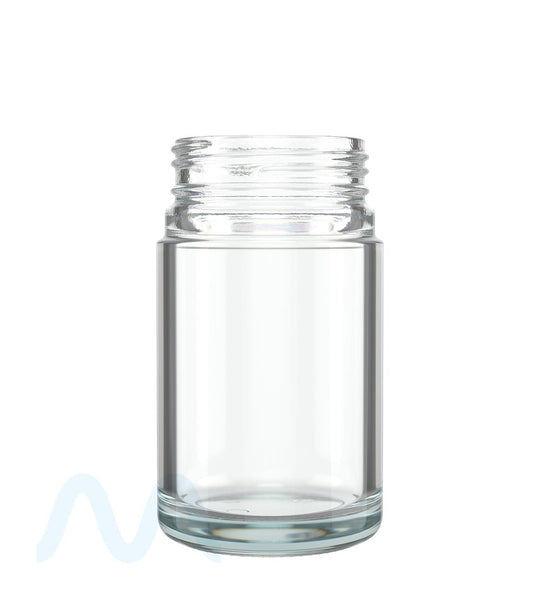 POLLEN GEAR | HiLine Straight Sided Clear Glass Jars | 52mm - 3.75oz - 72 Count - 2