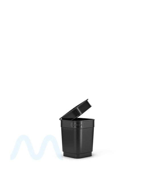 POLLEN GEAR | Child Resistant 100% Recyclable Opaque Black Pop Box Pop Top Bottles | 6dr - 1g - 1632 Count - 2