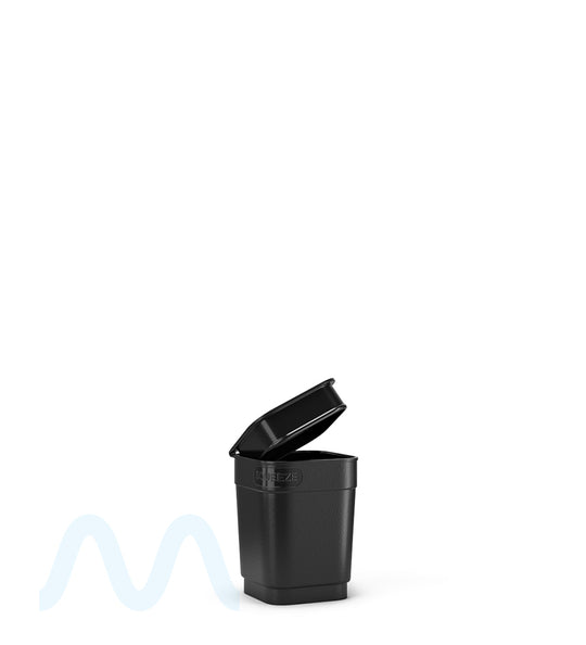 POLLEN GEAR | Child Resistant 100% Recyclable Opaque Black Pop Box Pop Top Bottles | 6dr - 1g - 1632 Count