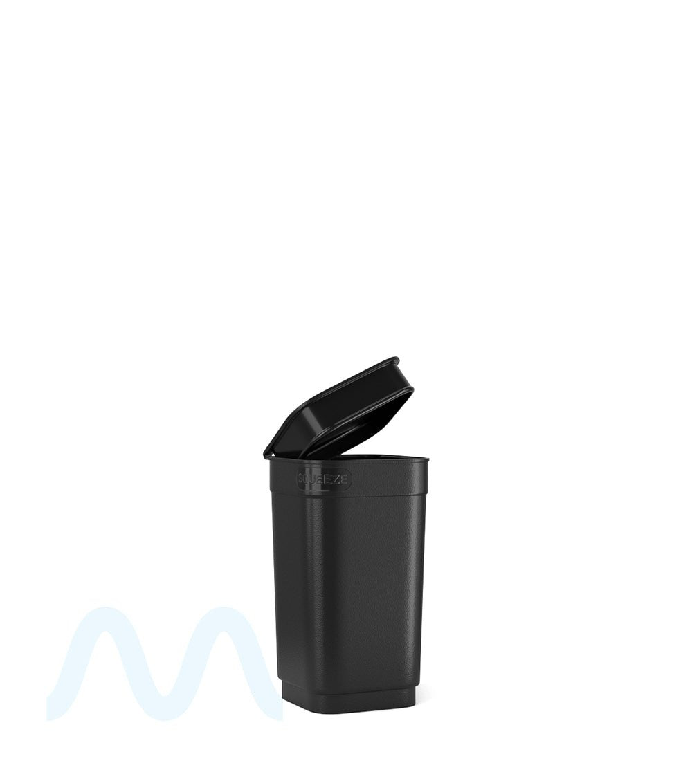 POLLEN GEAR | Child Resistant 100% Recyclable Opaque Black Pop Box Pop Top Bottles | 13dr - 2g - 825 Count - 4