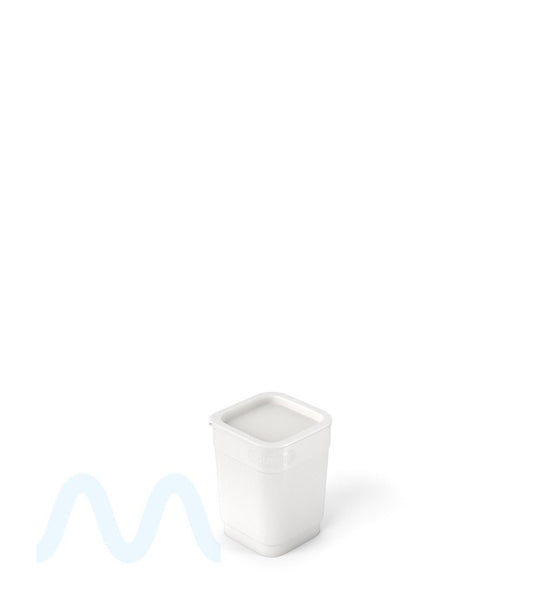 POLLEN GEAR | Child Resistant 100% Recyclable Opaque White Pop Box Pop Top Bottles | 6dr - 1g - 1632 Count - 5