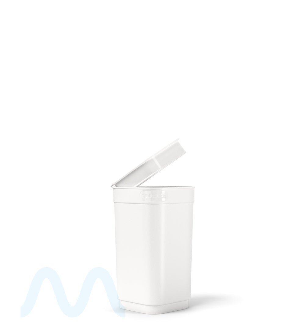 POLLEN GEAR | Child Resistant 100% Recyclable Opaque White Pop Box Pop Top Bottles | 20dr - 3.5g - 590 Count - 2