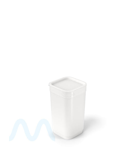 POLLEN GEAR | Child Resistant 100% Recyclable Opaque White Pop Box Pop Top Bottles | 20dr - 3.5g - 590 Count - 5