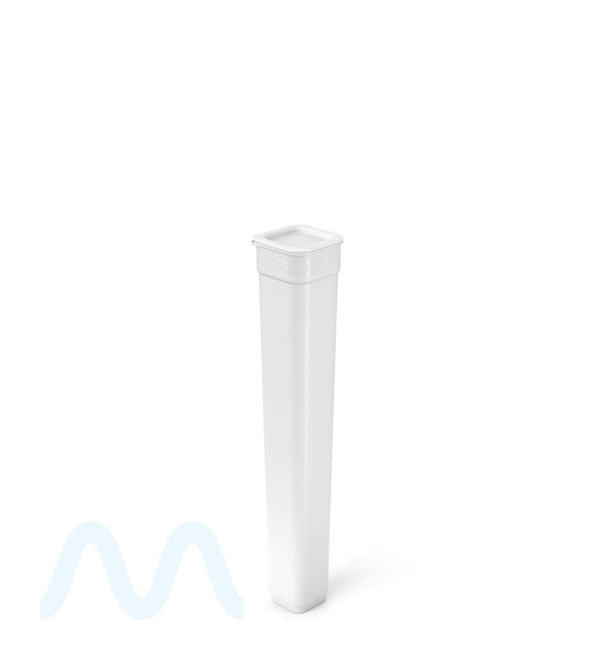 POLLEN GEAR | Child Resistant 100% Recyclable Opaque Pop Box Pop Top Plastic Pre - Roll Tubes | 119mm - White - 1840 Count - 5