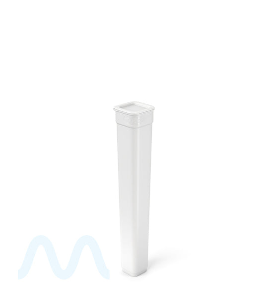 POLLEN GEAR | Child Resistant 100% Recyclable Opaque Pop Box Pop Top Plastic Pre-Roll Tubes | 119mm - White - 1840 Count