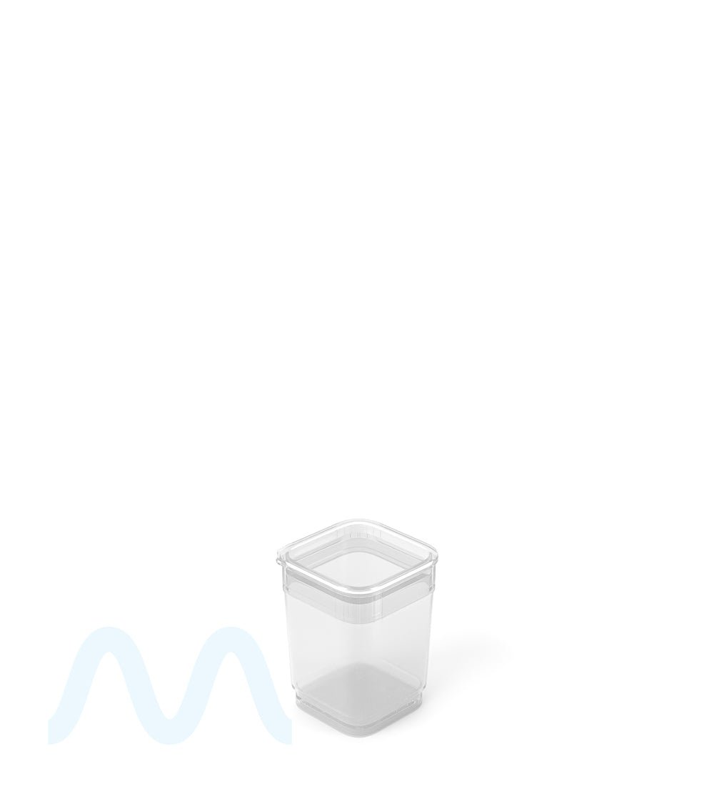 POLLEN GEAR | Child Resistant 100% Recyclable Glossy Clear Pop Box Pop Top Bottles | 6dr - 1g - 1632 Count - 5