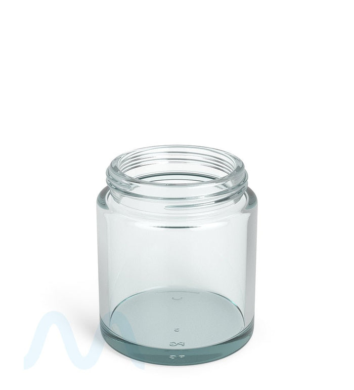 POLLEN GEAR | LoPro Wide Mouth Straight Sided Clear Glass Jars | 65mm - 6oz - 60 Count Image