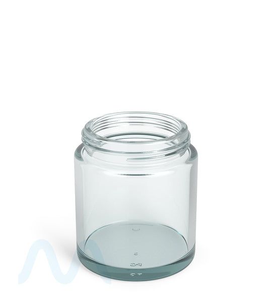 POLLEN GEAR | LoPro Wide Mouth Straight Sided Clear Glass Jars | 65mm - 6oz - 60 Count