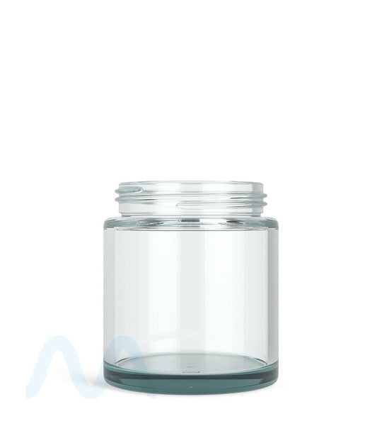 POLLEN GEAR | LoPro Wide Mouth Straight Sided Clear Glass Jars | 65mm - 6oz - 60 Count - 2