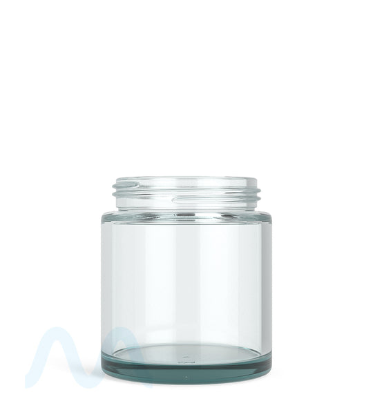 POLLEN GEAR | LoPro Wide Mouth Straight Sided Clear Glass Jars | 65mm - 6oz - 60 Count