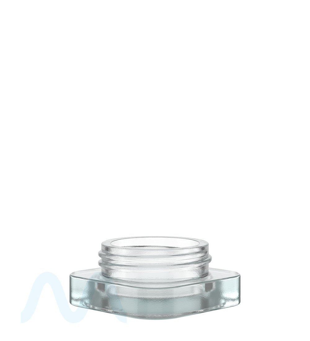 POLLEN GEAR | SoftSquare Clear Glass Concentrate Jar | 38mm - 5mL - 360 Count - 2