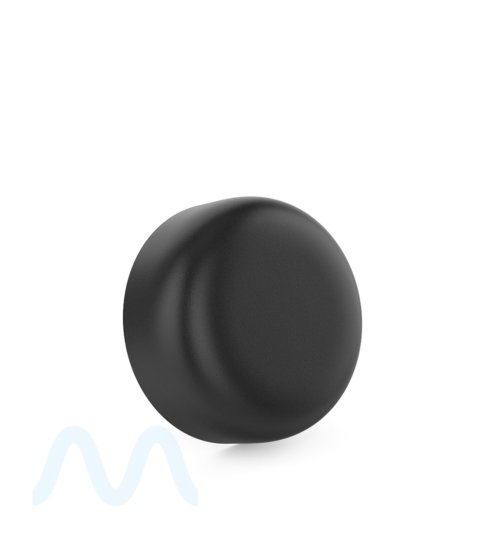 Child Resistant | Dome Push Down & Turn Plastic Caps w/ Foam Liner | 53mm - Matte Black - 120 Count - 3