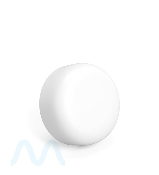 Child Resistant | Dome Push Down & Turn Plastic Caps w/ Foam Liner | 53mm - Matte White - 120 Count - 3